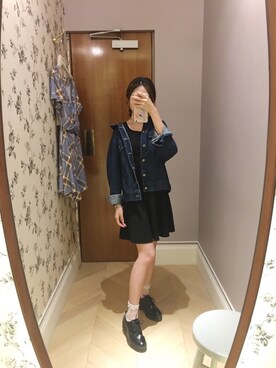 「MONKI（モンキ）のアイテム（シューズ）」を使った、Sherry Chanさん（レディース・153cm）の夏コーディネート