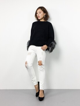 黒田デビーさん（レディース・165cm）の冬コーディネート