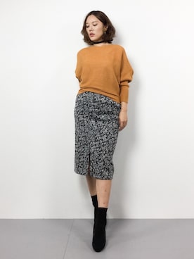 黒田デビーさん（レディース・165cm）の冬コーディネート