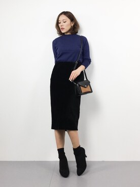 黒田デビーさん（レディース・165cm）の冬コーディネート