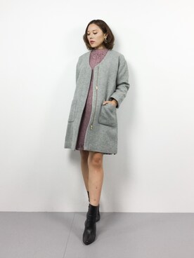 黒田デビーさん(レディース・165cm)の冬コーディネート