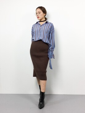 黒田デビーさん(レディース・165cm)の冬コーディネート