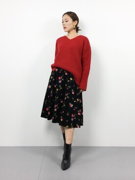 黒田デビーさん(レディース・165cm)の冬コーディネート