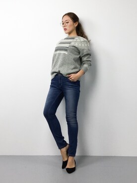 黒田デビーさん（レディース・165cm）の冬コーディネート