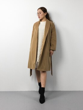 黒田デビーさん（レディース・165cm）の冬コーディネート