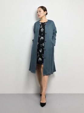 「PAR ICI（パーリッシィ）のアイテム（その他アウター）」を使った、黒田デビーさん（レディース・165cm）の冬コーディネート