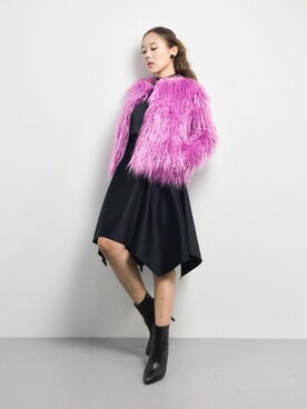 「Another Edition（アナザーエディション）のアイテム（その他アウター）」を使った、黒田デビーさん（レディース・165cm）の冬コーディネート