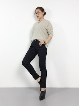 黒田デビーさん（レディース・165cm）の冬コーディネート