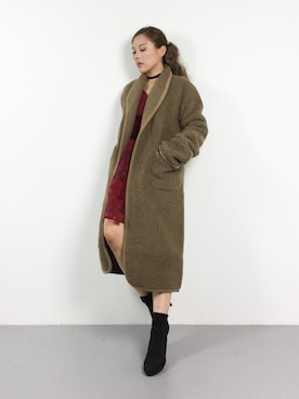 黒田デビーさん（レディース・165cm）の冬コーディネート