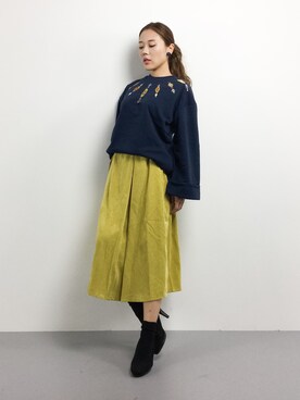 黒田デビーさん（レディース・165cm）の冬コーディネート