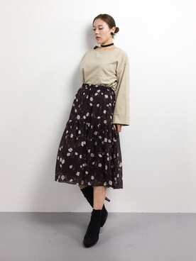 黒田デビーさん（レディース・165cm）の冬コーディネート