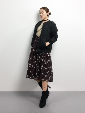 黒田デビーさん(レディース・165cm)の冬コーディネート