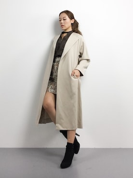 黒田デビーさん（レディース・165cm）の冬コーディネート