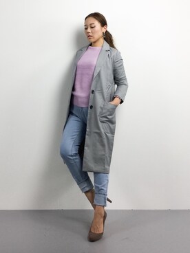 「Te chichi TERRASSE（テチチテラス）のアイテム」を使った、黒田デビーさん（レディース・165cm）の冬コーディネート