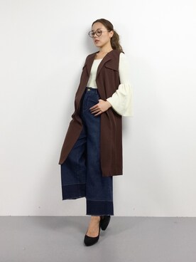 黒田デビーさん（レディース・165cm）の冬コーディネート