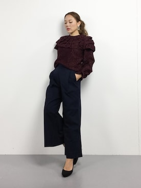 黒田デビーさん（レディース・165cm）の冬コーディネート