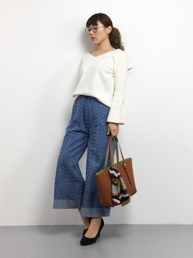 黒田デビーさん（レディース・165cm）の冬コーディネート