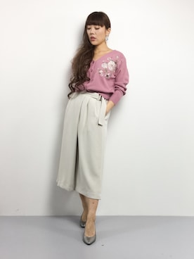 黒田デビーさん（レディース・165cm）の冬コーディネート