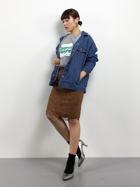 黒田デビーさん（レディース・165cm）の冬コーディネート