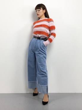 黒田デビーさん（レディース・165cm）の冬コーディネート