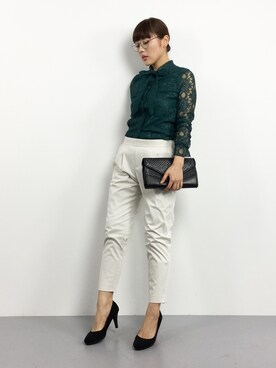 「MuseR（ミュザー）のアイテム」を使った、黒田デビーさん（レディース・165cm）の冬コーディネート