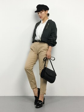 黒田デビーさん（レディース・165cm）の冬コーディネート