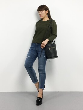 黒田デビーさん（レディース・165cm）の冬コーディネート