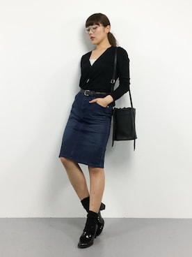 黒田デビーさん（レディース・165cm）の冬コーディネート