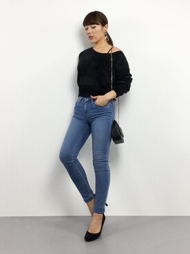 黒田デビーさん（レディース・165cm）の冬コーディネート