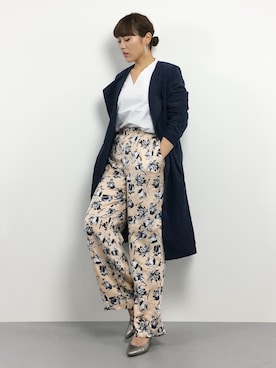 「and it_（アンドイット）のアイテム（その他アウター）」を使った、黒田デビーさん（レディース・165cm）の冬コーディネート