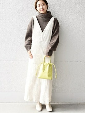 FUJITAさん（レディース・159cm）の冬コーディネート