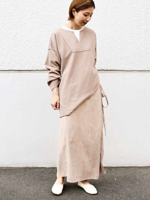 セール】フェイクスエードラップスカート（スカート）｜SHIPS  