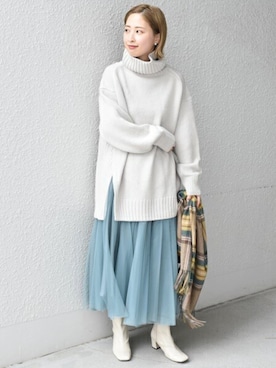 FUJITAさん（レディース・159cm）の冬コーディネート