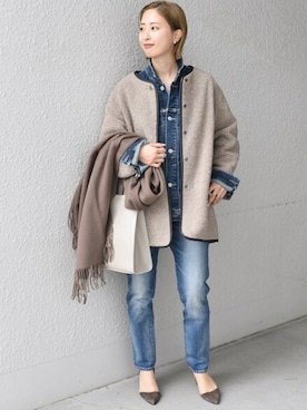 FUJITAさん（レディース・159cm）の冬コーディネート