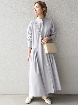 SHIPS(シップス)の「【WEB限定】タック切替ワンピース◇(ワンピース SHIPS(シップス)の「【WEB限定】タック切替ワンピース◇(ワンピース