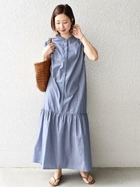 Ships シップス のワンピース ブルー系 を使った人気ファッションコーディネート Wear
