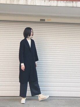 「Mo&Co.（モーアンドコー）のアイテム（ジャケット/アウター）」を使った、Kayla考拉さん（レディース・165cm）の冬コーディネート