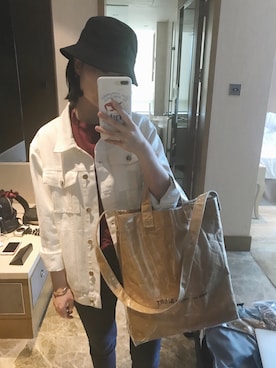 「アイテム（デニムジャケット）」を使った、Kayla考拉さん（レディース・165cm・20代）の春コーディネート