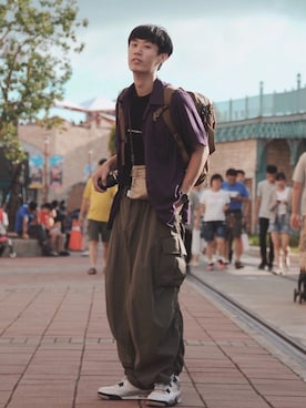 「GOOPiMADE」｜「アイテム（アナログ腕時計）」を使った、蘇上鳴さん（メンズ・174cm）の夏コーディネート