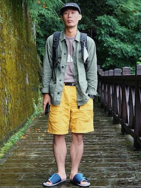 「Carhartt WIP（カーハートダブリューアイピー）のアイテム（その他アウター）」を使った、蘇上鳴さん（メンズ・174cm）の秋コーディネート