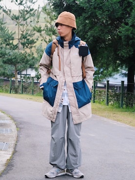「carhartt」｜「アイテム（財布/小物）」を使った、蘇上鳴さん（メンズ・174cm）の冬コーディネート