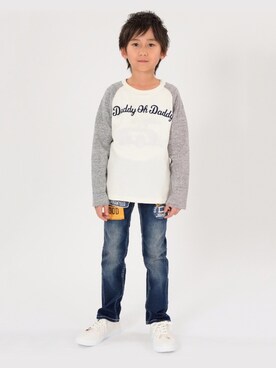 「Daddy Oh Daddy（ダディーオーダディー）のアイテム（パンツ）」を使った、mrtk2558さん（キッズ・126cm）の冬コーディネート