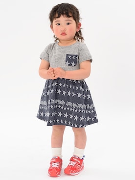 「Daddy Oh Daddy（ダディーオーダディー）のアイテム（ワンピース）」を使った、mrtk2558さん（キッズ・100cm）の夏コーディネート