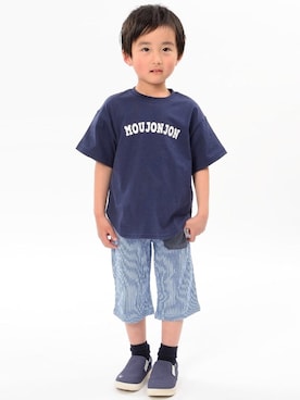 「Moujonjon（ムージョンジョン）のアイテム」を使った、mrtk2558さん（キッズ・130cm）の夏コーディネート