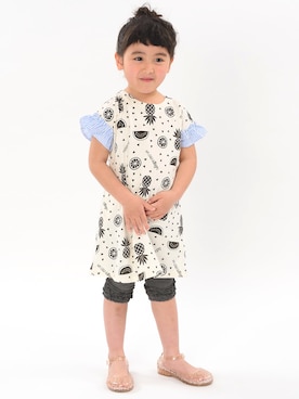「studio mini（スタディオ ミニ）のアイテム」を使った、mrtk2558さん（キッズ・100cm）の夏コーディネート