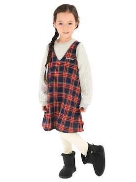 「Moujonjon（ムージョンジョン）のアイテム」を使った、mrtk2558さん（キッズ・120cm）の冬コーディネート