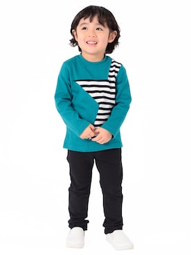 「Moujonjon（ムージョンジョン）のアイテム」を使った、mrtk2558さん（キッズ・100cm）の冬コーディネート