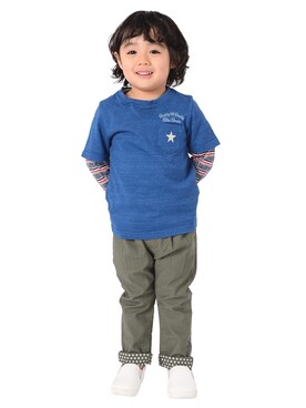 「Daddy Oh Daddy（ダディーオーダディー）のアイテム（パンツ）」を使った、mrtk2558さん（キッズ・100cm）の春コーディネート