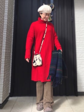 kamokamosanさん（レディース・163cm）の冬コーディネート