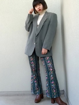 「STYLENANDA（スタイルナンダ）のアイテム（ブーツ）」を使った、hnkaaa47さん（レディース・155cm）の冬コーディネート